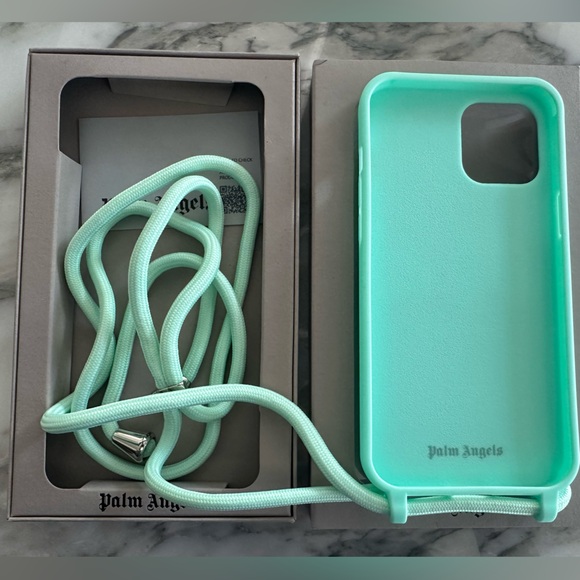 NWT Palm Angels Green Bear iPhone 12/12 Pro Max Case Cover One Size - Picture 2 of 5